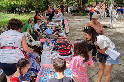 Imagem: Atividades lúdicas, oficinas e feirinha de artesanato e comidas estão entre as atrações para públicos de todas as idades (Foto: Divulgação/CJA-Christiane Martins)