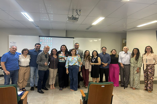 Imagem:  Da solenidade, com a presença do coordenador da área de Medicina II da CAPES, Júlio Croda, participaram também coordenadores e docentes do Programa de Medicina Tropical do Instituto Oswaldo Cruz e do PPGPATO da UFC  (Foto: Divulgação)