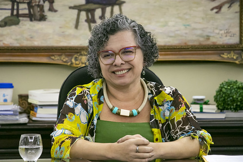 Imagem: Professora Diana Azevedo, vice-reitora da UFC, apresentará ações de incentivo à equidade de gênero na Universidade (Foto: Álvaro Graça Jr.)