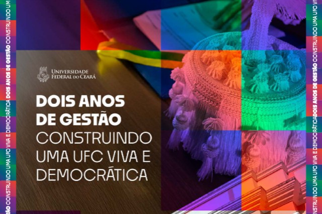Imagem: Capa do e-book Dois anos de gestão: construindo uma UFC viva e democrática