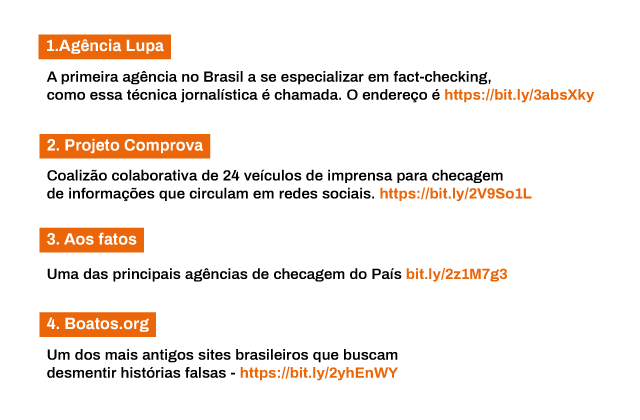 Conheça organizações que trabalham com checagem e verificação